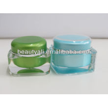 15ml 30ml 50ml 75ml 125ml Square acrylic cream container acrylic cosmetic jar
